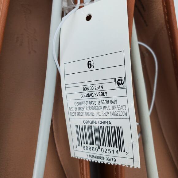 Universal Thread Women's 6.5 Ballet Flats Everly Cognac New - Picture 7 of 7